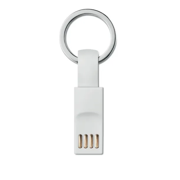 MINI Key ring micro USB cable White