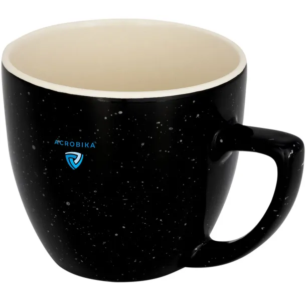 Sussix 325 ml speckled ceramic mug - Bullet Solid black