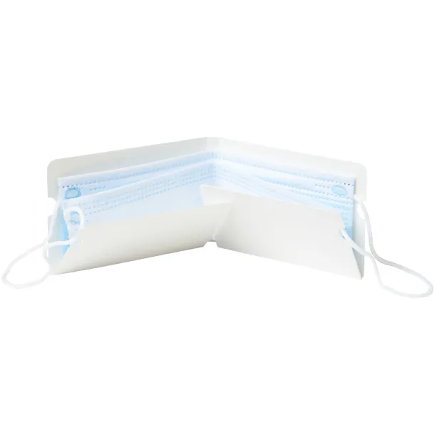 Nest fold-up face mask wallet - PF Manufactured White