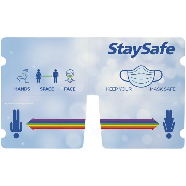 Nest fold-up face mask wallet - PF Manufactured White