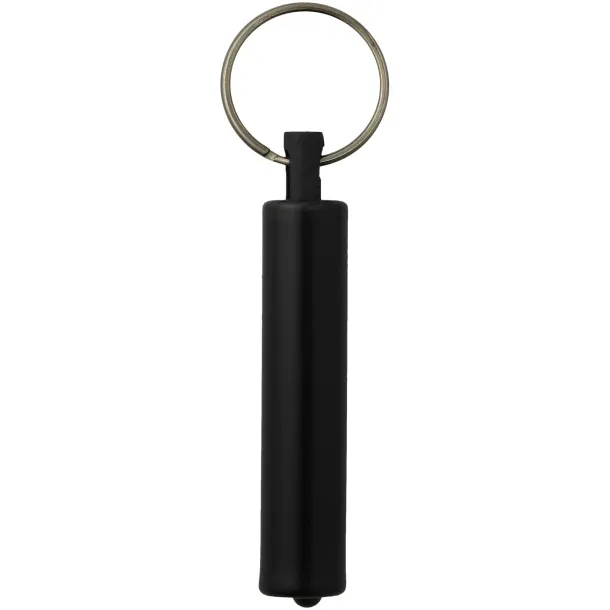 Retro LED keychain light - Bullet Solid black