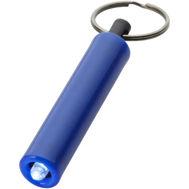 Retro LED keychain light - Bullet Royal blue