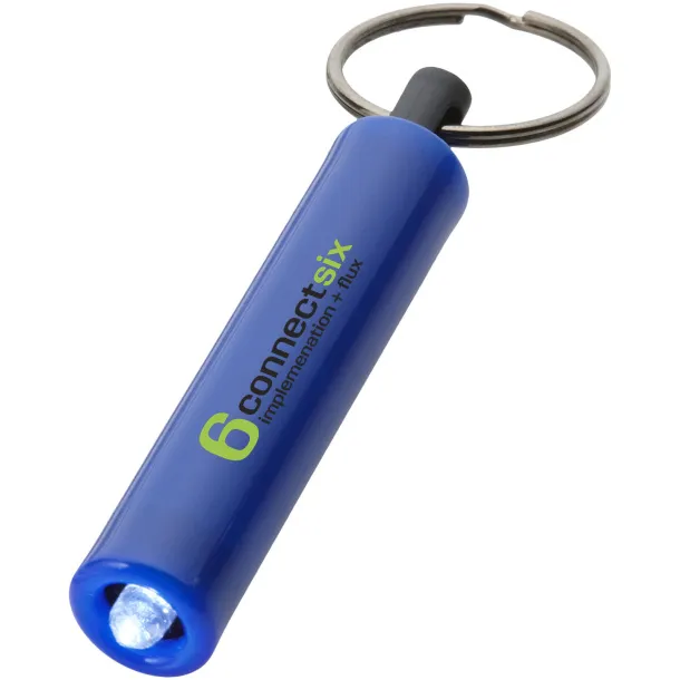 Retro LED keychain light - Bullet Royal blue