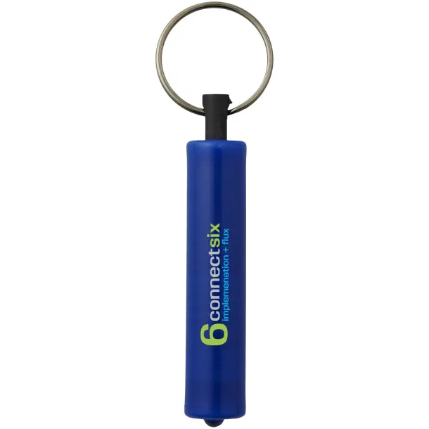 Retro LED keychain light - Bullet Royal blue