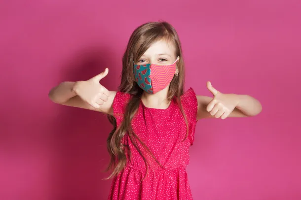 CreaMask Kids personalizirana dječja maska za lice Bijela