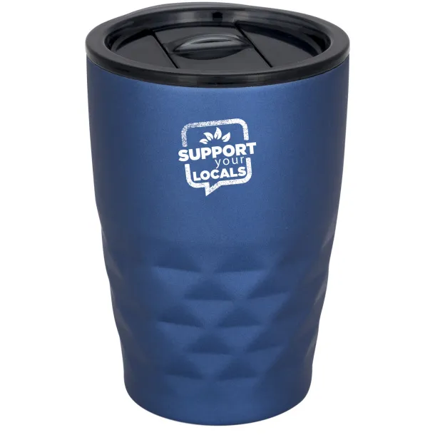 Geo 350 ml copper vacuum insulated tumbler Blue