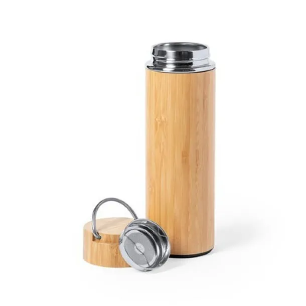  Bamboo vacuum flask 410 ml light brown