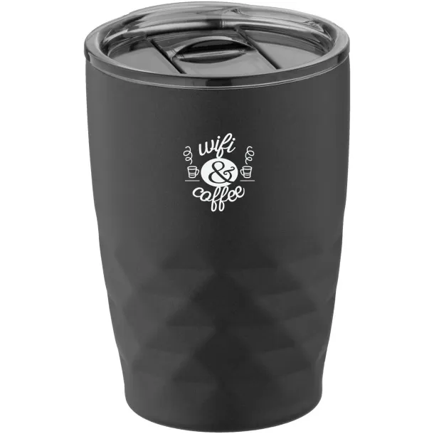 Geo 350 ml copper vacuum insulated tumbler Solid black