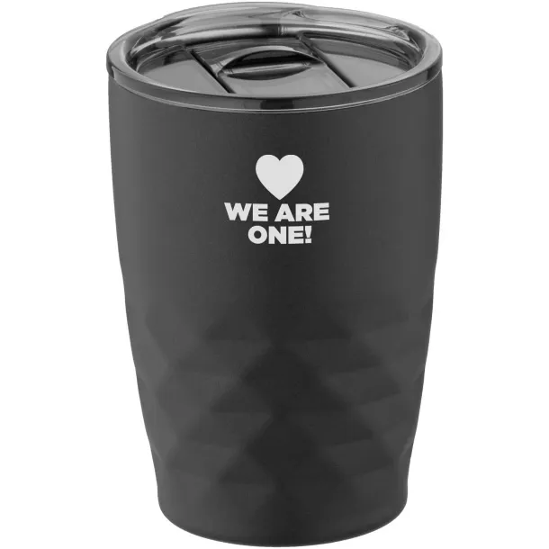 Geo 350 ml copper vacuum insulated tumbler Solid black