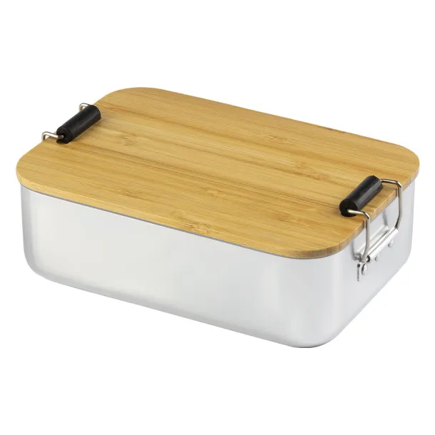 FUNGHI Lunch box, 800 ml Silver