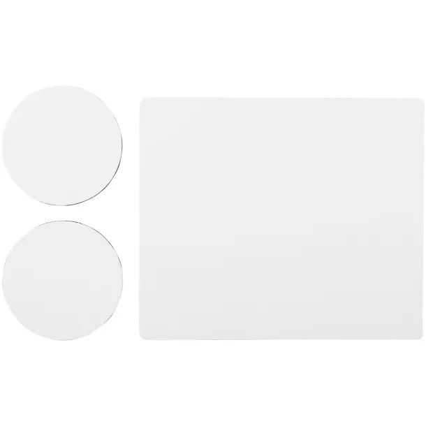 Q-Mat® mouse mat and coaster set combo 2 Solid black