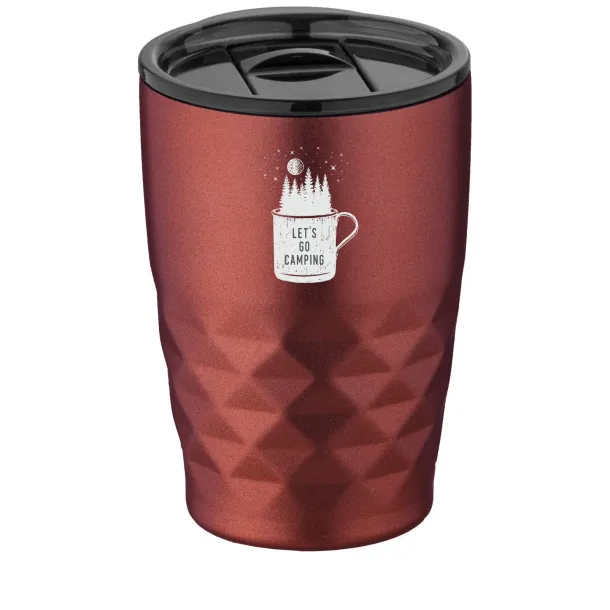 Geo 350 ml copper vacuum insulated tumbler Red