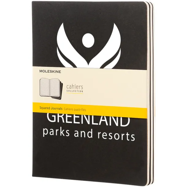 Moleskine Cahier Journal XL - squared - Moleskine Solid black