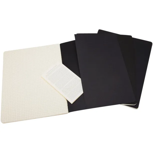 Moleskine Cahier Journal XL - squared - Moleskine Solid black