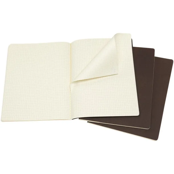 Moleskine Cahier Journal XL - squared - Moleskine Coffee brown