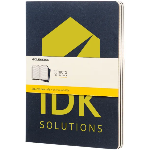 Moleskine Cahier Journal XL - squared - Moleskine Indigo blue