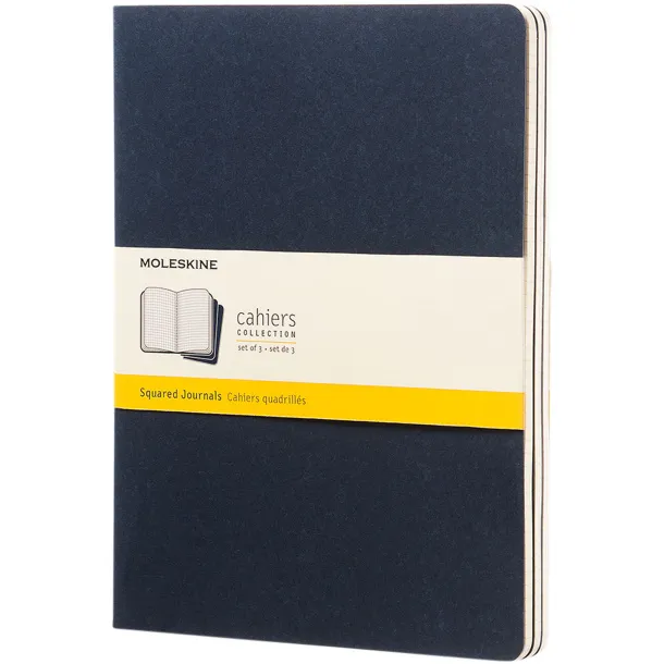 Moleskine Cahier Journal XL - squared - Moleskine Indigo blue