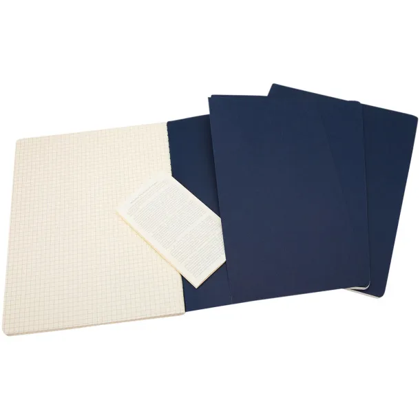 Moleskine Cahier Journal XL - squared - Moleskine Indigo blue