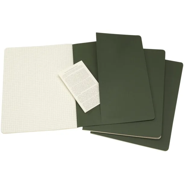 Moleskine Cahier Journal XL - squared - Moleskine Myrtle green