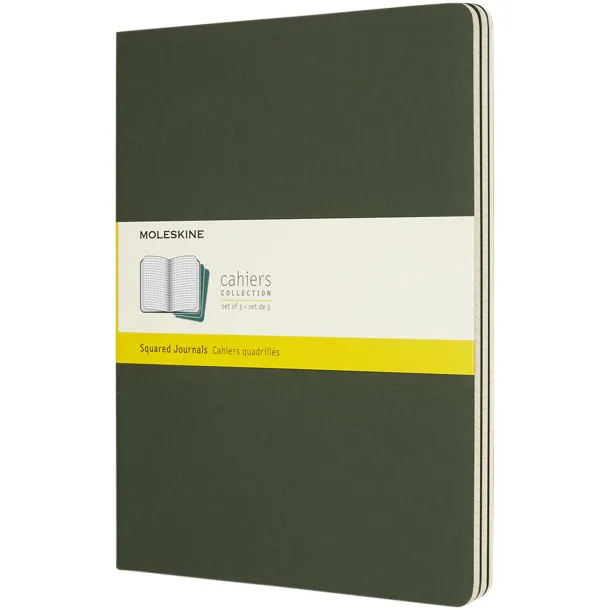 Moleskine Cahier Journal XL - squared - Moleskine Myrtle green