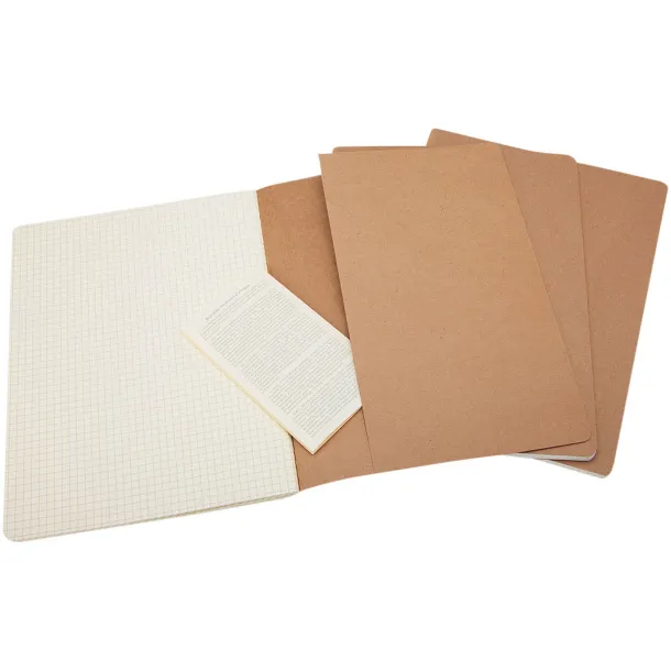 Moleskine Cahier Journal XL - squared - Moleskine Kraft brown