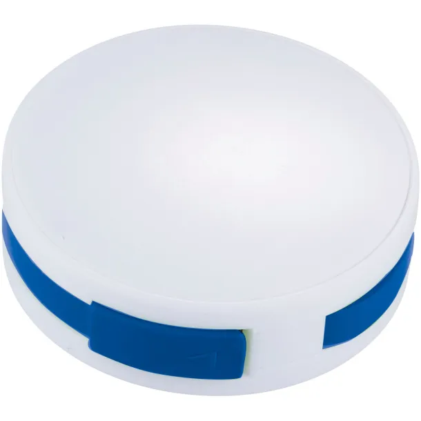 Round 4-port USB hub - Bullet White Royal blue