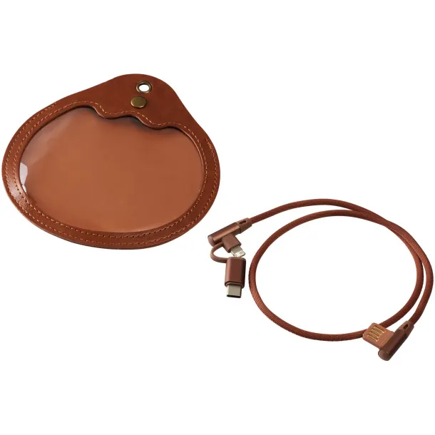 Ecliptic 3-in-1 charging cable - Avenue Brown