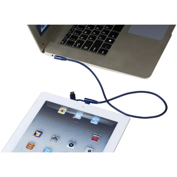 Ecliptic 3-in-1 charging cable - Avenue Navy Blue