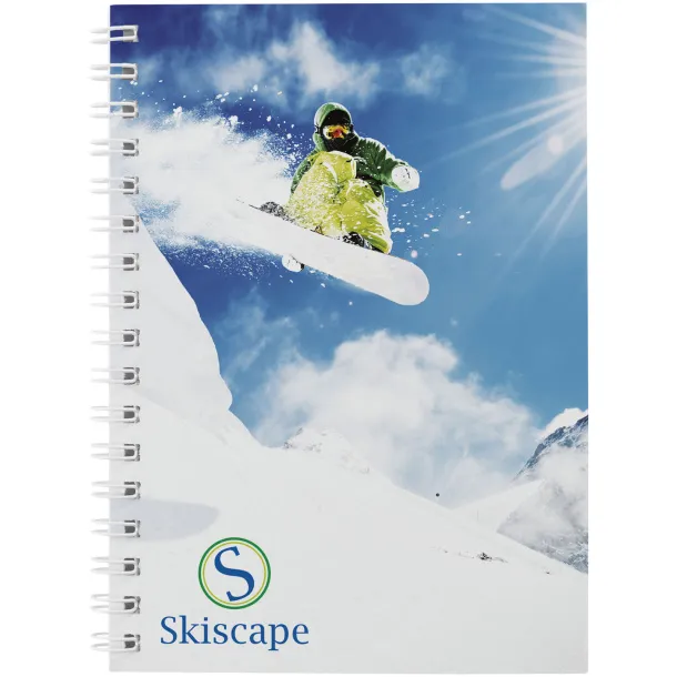 Desk-Mate® A6 notebook synthetic cover White