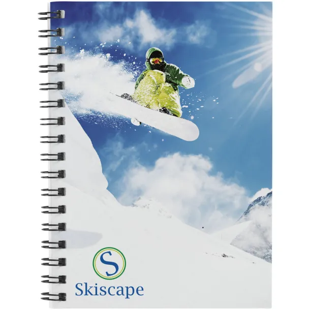 Desk-Mate® A6 notebook synthetic cover White Crna