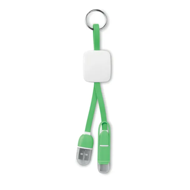 KEY RING C Keyring with USB type C plug Lime