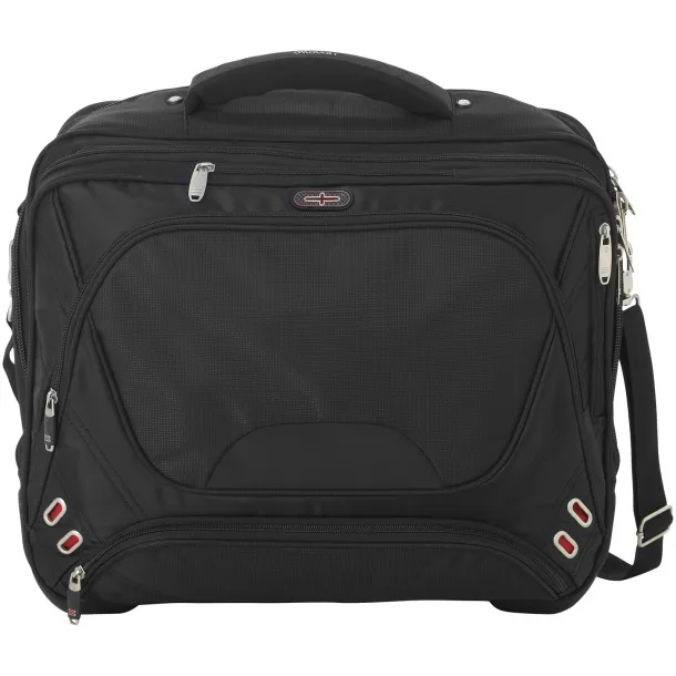 Proton 17" airport security friendly messenger bag Solid black