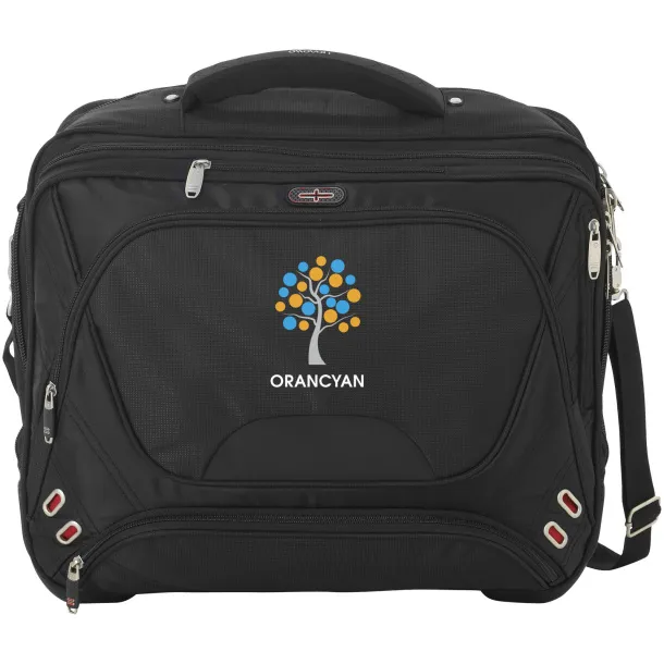 Proton 17" airport security friendly messenger bag Solid black