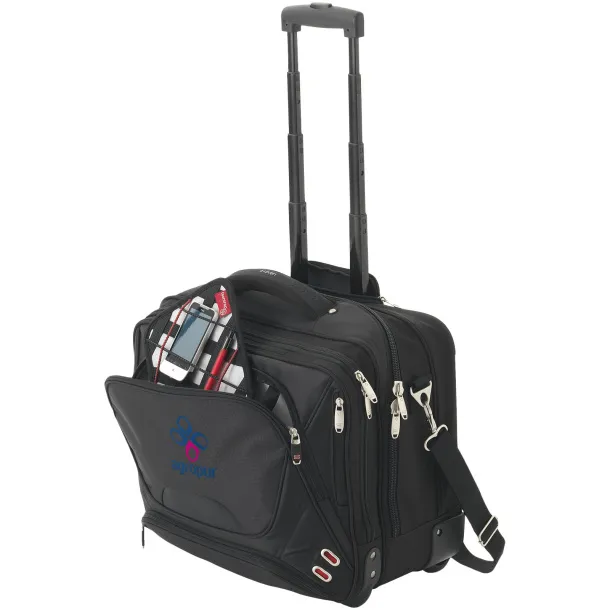 Proton 17" airport security friendly messenger bag Solid black