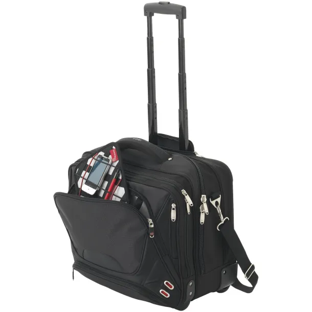 Proton 17" airport security friendly messenger bag Solid black