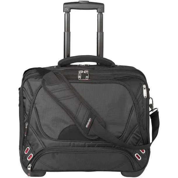 Proton 17" airport security friendly messenger bag Solid black