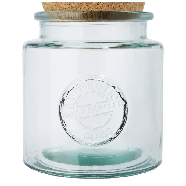 Aire 2-piece 1500 ml recycled glass container set - Authentic White