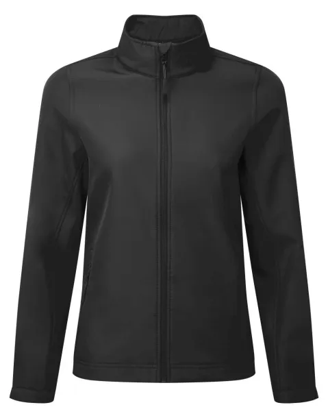 WINDCHECKER® WOMEN’S PRINTABLE & RECYCLED SOFTSHELL JACKET - Premier Black