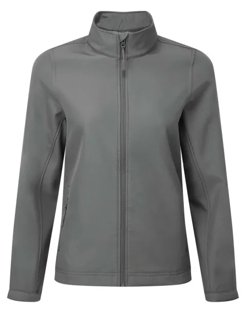 WINDCHECKER® WOMEN’S PRINTABLE & RECYCLED SOFTSHELL JACKET - Premier Tamno siva