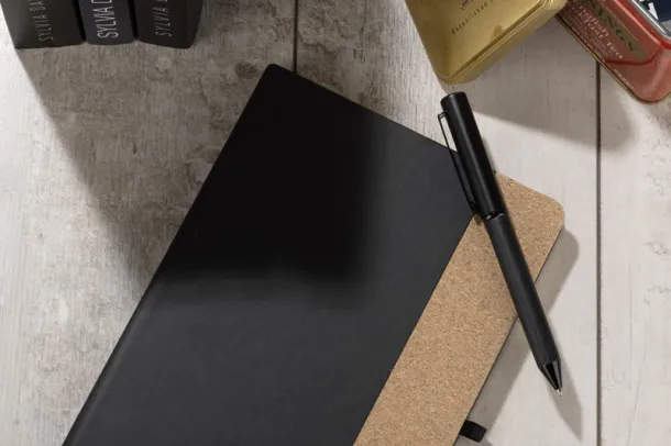 ZENIX Set - notebook with pen Crna