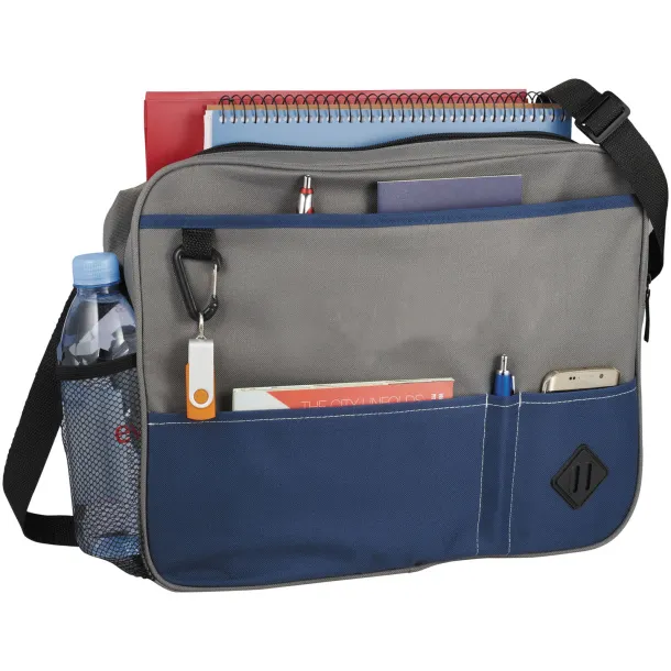 Hayden conference briefcase - Bullet Grey Navy Blue