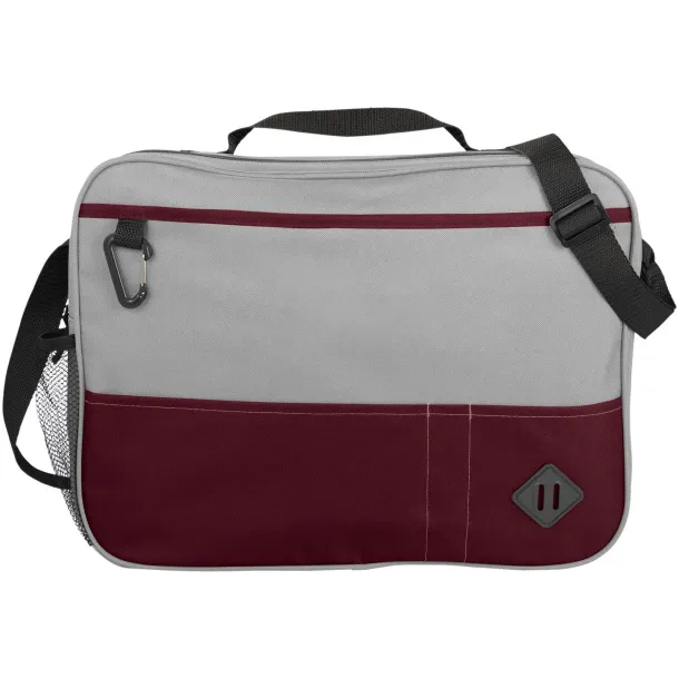 Hayden conference briefcase - Bullet Grey Red