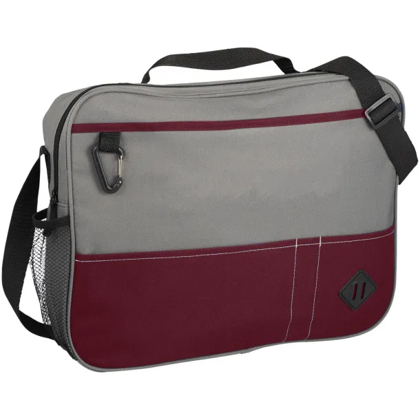 Hayden conference briefcase - Bullet Grey Red