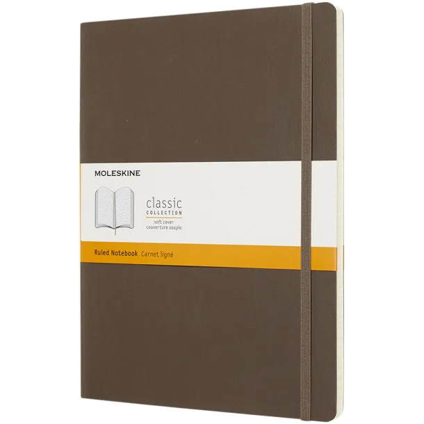 Moleskine Classic XL notes s mekim koricama - Moleskine Earth brown