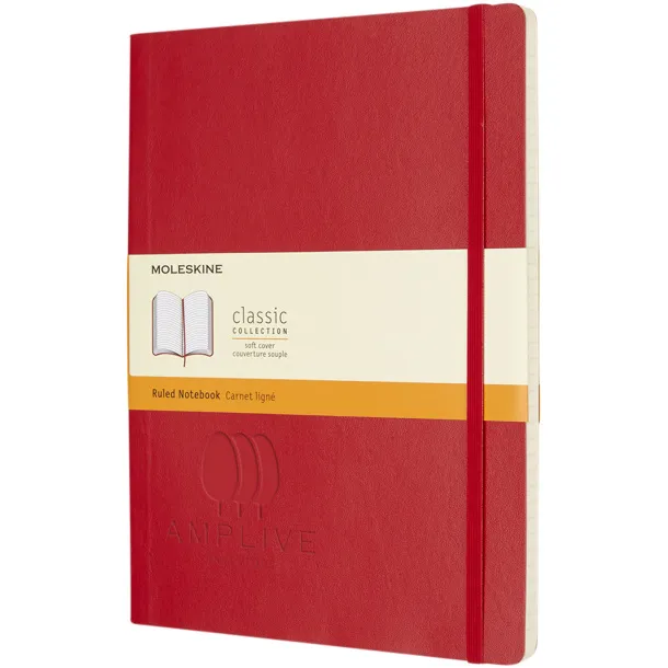 Moleskine Classic XL soft cover notebook - ruled - Moleskine Scarlet red