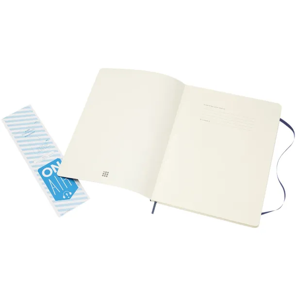 Moleskine Classic XL soft cover notebook - ruled - Moleskine Sapphire blue