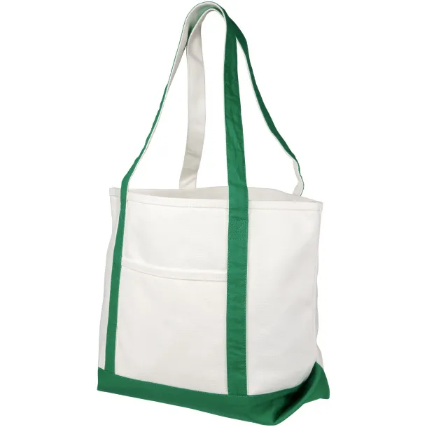 Premium heavy-weight 610 g/m² cotton tote bag - Bullet Natural Green