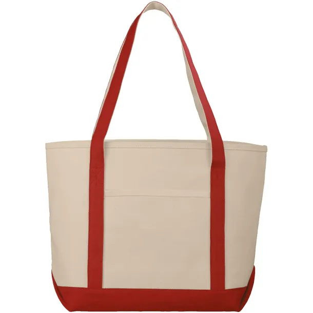 Premium heavy-weight 610 g/m² cotton tote bag - Bullet Natural Red