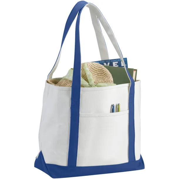 Premium debela pamučna tote torba, 610 g/m² - Bullet Prirodna Kraljevski plava