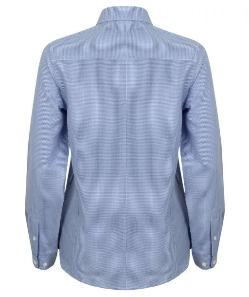  Ženska gingham košulja - 115 g/m² - Henbury Blue Gingham